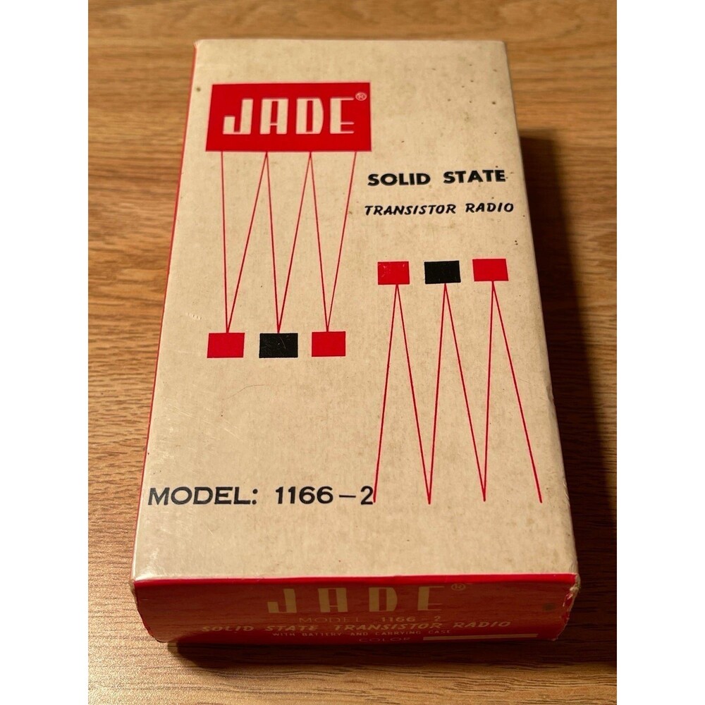 Vintage Jade Solid State Transistor Radio 1166-2 w/ Box Untested AS-IS
